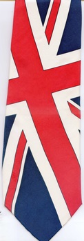 International Flag Flags of England UK United Kingdom Union Jack Tie necktie