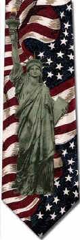 American Flag Tie necktie