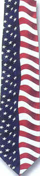American Flag Tie necktie