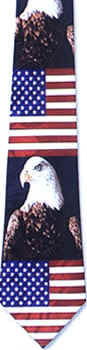 American Flag Tie necktie