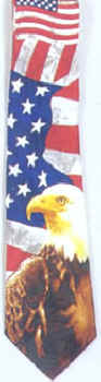 American Flag Tie necktie