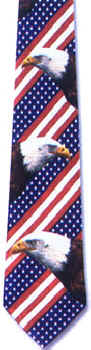 American Flag Tie necktie