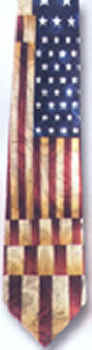 American Flag Tie necktie