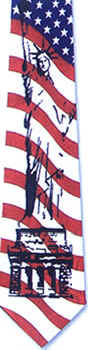 American Flag Tie necktie