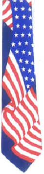 American Flag Tie necktie