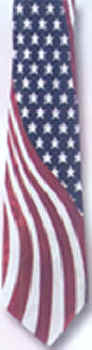American Flag Tie necktie