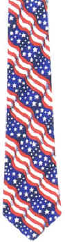 American Flag Tie necktie