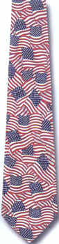 American Flag Tie necktie