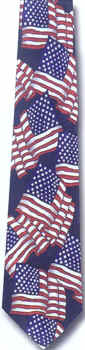 American Flag Tie necktie