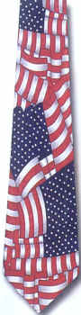 American Flag Tie necktie