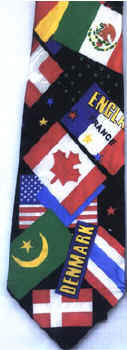 International Flag Flags of the World Tie necktie