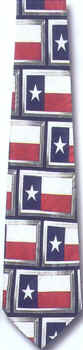 American Flag Texas Tie necktie
