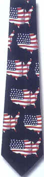 American Flag Tie necktie