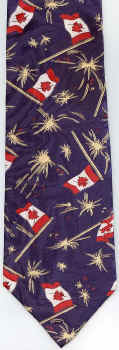International Flag Canadian Canada Tie necktie