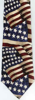 American Flag Tie necktie