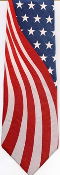 American Flag Tie necktie