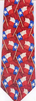 Texas Flags Map of the World Political necktie Tie