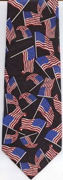 American Flag Tie necktie