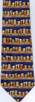 Beer Mugs and glass stein styles Repeat Tie necktie 