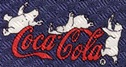 Coke coca cola script logo polar bear beanding  necktie Tie