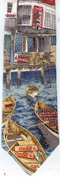 coca cola delivery boat dock Tie necktie