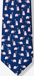 martni glass In The Trunk pink elephant alynn necktie Tie