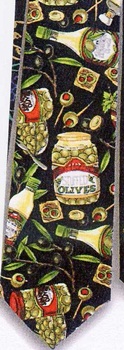olives and olive products necktie Tie