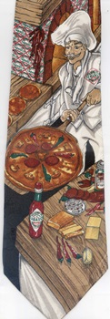 pizza chef The Pasta Baker Italy tabasco tie Necktie