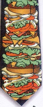 dagwood sandwich vegetables lettuce Restaurant necktie Tie
