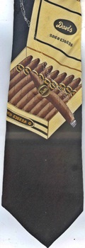 Cigar Box with metallic cigar band Tie