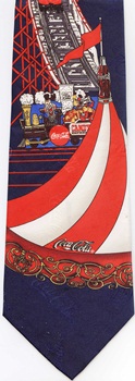 circus tent roller coaster Coke coca cola Tie necktie