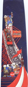 circus tent roller coaster Coke coca cola Tie necktie
