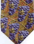 purple grape bunches vine tie NECKTIES
