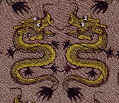 oriental dragon armor swords battle textile wall hanging tapestry shirt Classical Civilizations fabric design necktie ties Dragon Repeat Tie