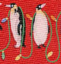 Penguin Repeat Tie Tie  winter necktie merry Christmas holiday tye