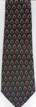 holly wreath evergreen garland holidays Tie pine trees winter necktie merry Christmas presents under the tree holiday tye