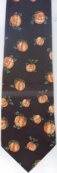 Pumpkins And Candy Corn necktie tie