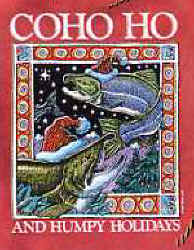 coho salmon ray troll santa sleigh christmas symbols trees ornaments decoration Tie shirt winter t-shirt holiday tee