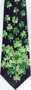 FALLING Shamrocks necktie tie