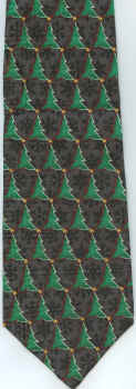 holly wreath evergreen garland holidays Tie pine trees winter necktie merry Christmas presents under the tree holiday tye