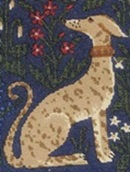 chintz animal fabric racing Greyhound Repeat Tie
