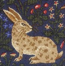 chintz animal fabric racing rabbit Repeat Tie