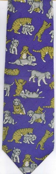 Dog Breeds canine feline kittens and puppoes playing Tie necktie