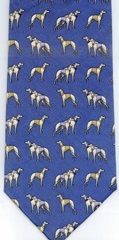 dog race necktie and racing Greyhound Repeat Tie