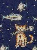 tabby Cat eating fish skeleton in mouth domestic pet cat kitten scene Repeat Tie necktie