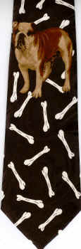 Bull Dog and Bones Tie