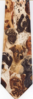 Puppies of Many Breeds Tie