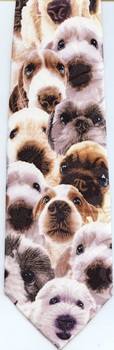 Puppies of Many Breeds Tie