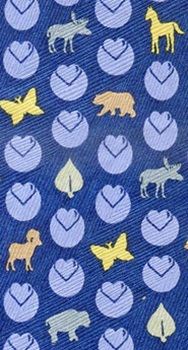 animal circle icons children's Circles Of Care  tie Necktie