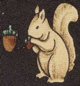 Squirrel and Nuts Repeat Tie
